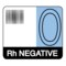 Nevs Label, O Rh Negative 1-1/2" x 1-7/10" White w/Blue & Black LBW-0034 - alternate 1